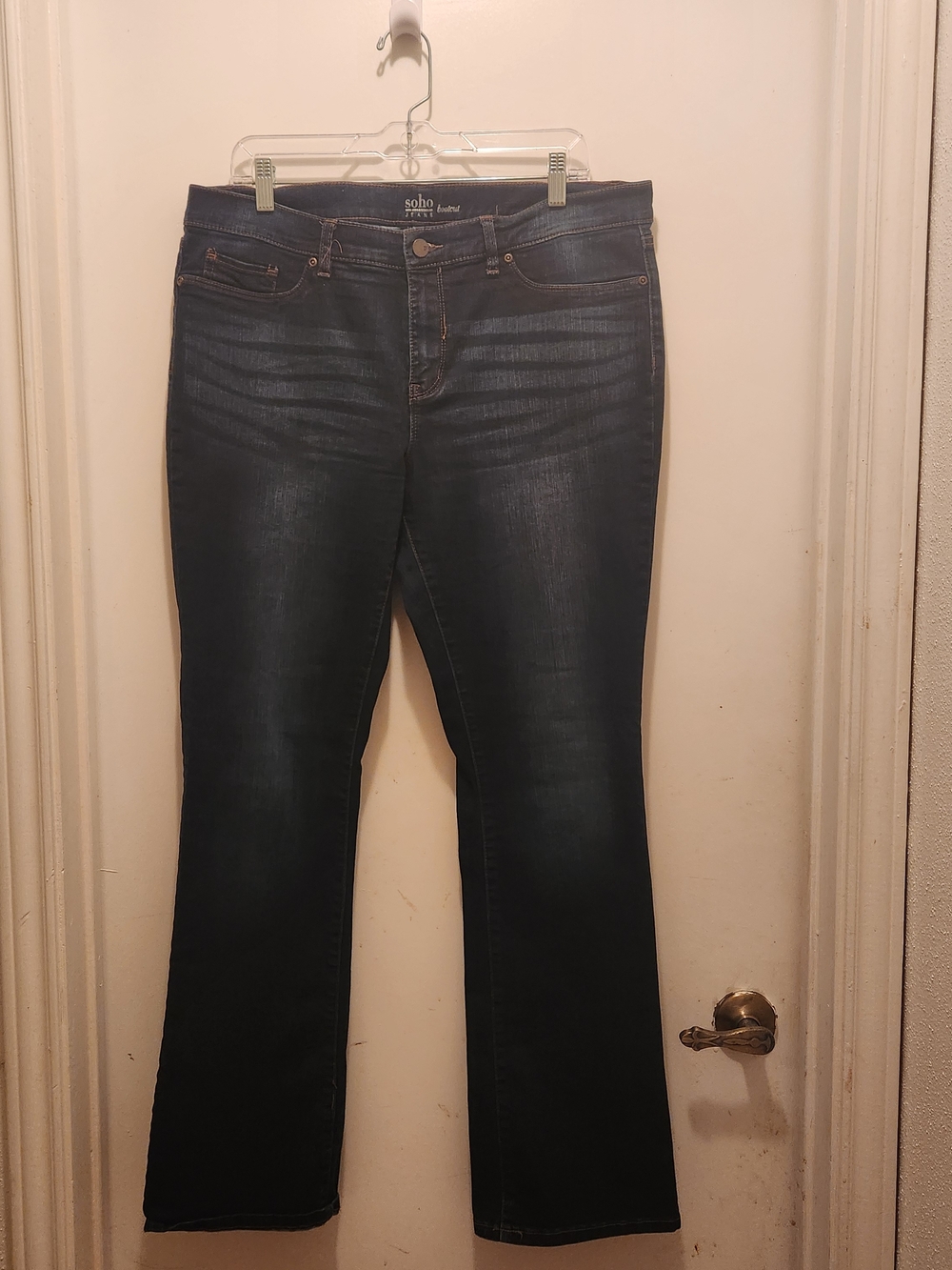 New York & Company Blue Bootcut Jeans